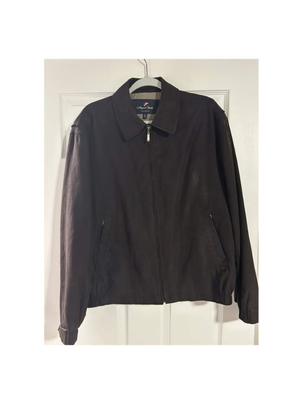 Newport Harbor Tailored Men's Dark Brown Harrington Jacket Size M Mesh Lined